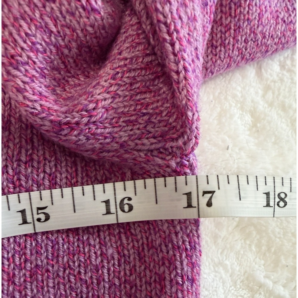 Veronica Beard Kenia Merino Wool Blend V-Neck Puff Shoulder Sweater Fuchsia XS - Picture 12 of 14